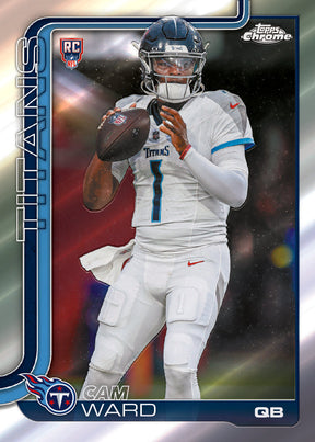 2025 Topps Chrome Football Hobby Box 12-Box Case