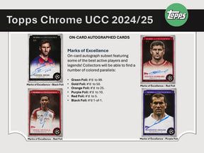 2024-25 Topps Chrome UEFA Club Competitions Soccer Hobby Box