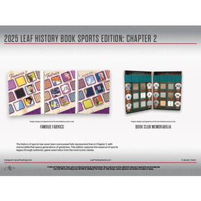 2025 Leaf History Book Sports Edition: Chapter 2 Hobby Box