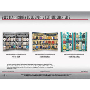 2025 Leaf History Book Sports Edition: Chapter 2 Hobby Box