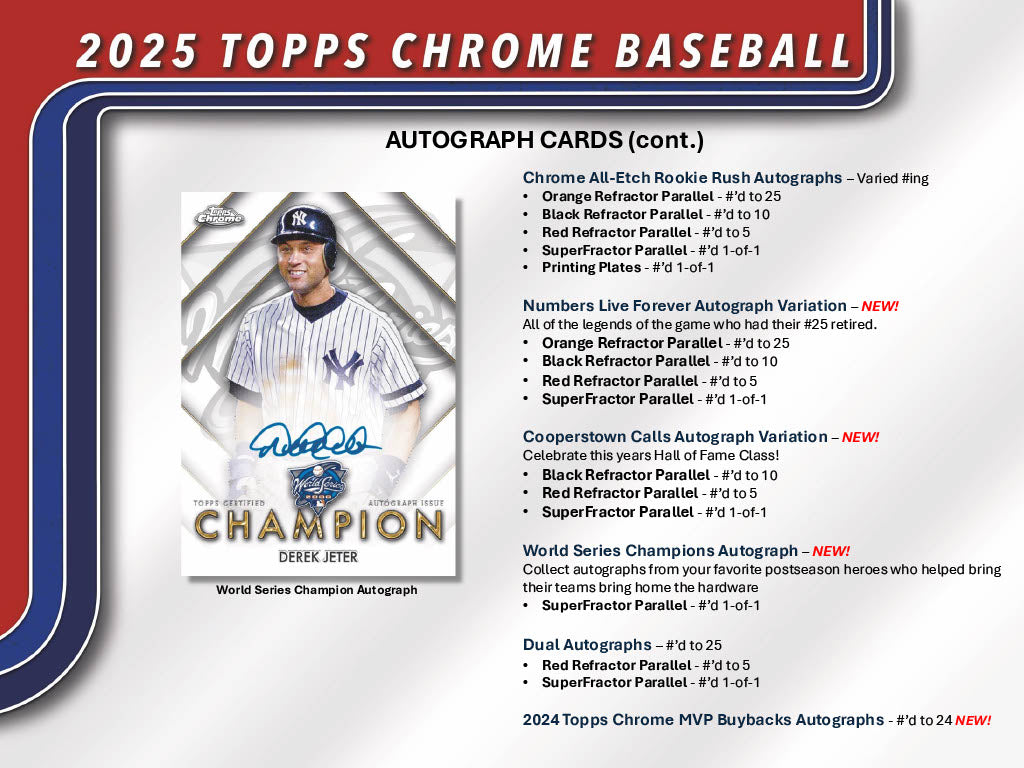 2025 Topps Chrome Baseball Hobby 12-Box Case
