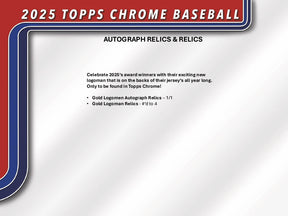 2025 Topps Chrome Baseball Hobby 12-Box Case