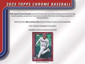2025 Topps Chrome Baseball Hobby 12-Box Case