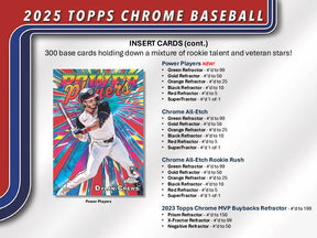2025 Topps Chrome Baseball Hobby 12-Box Case