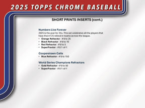 2025 Topps Chrome Baseball Hobby 12-Box Case