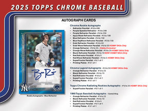 2025 Topps Chrome Baseball Hobby 12-Box Case