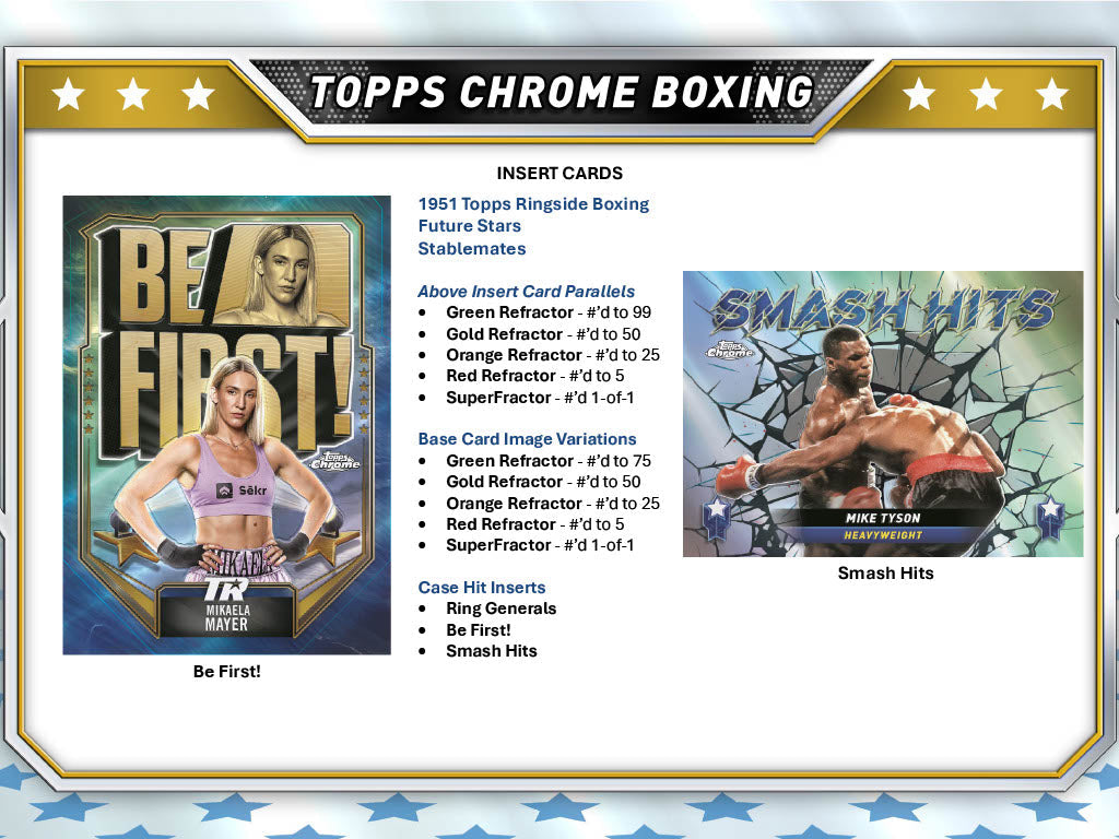 2024 Topps Chrome Boxing Hobby 12-Box Case