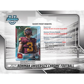2025 Bowman University Chrome Football Value Box