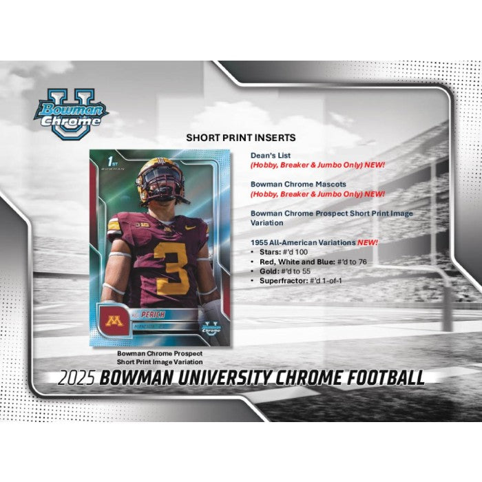 2025 Bowman University Chrome Football Breaker Delight Box
