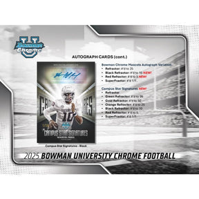 2025 Bowman University Chrome Football Jumbo Box