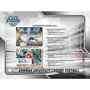 2025 Bowman University Chrome Football Breaker Delight Box