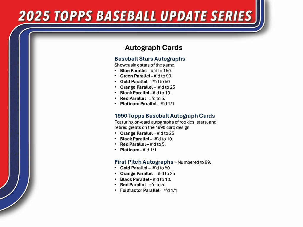 2025 Topps Update Series Hobby Jumbo 6-Box Case