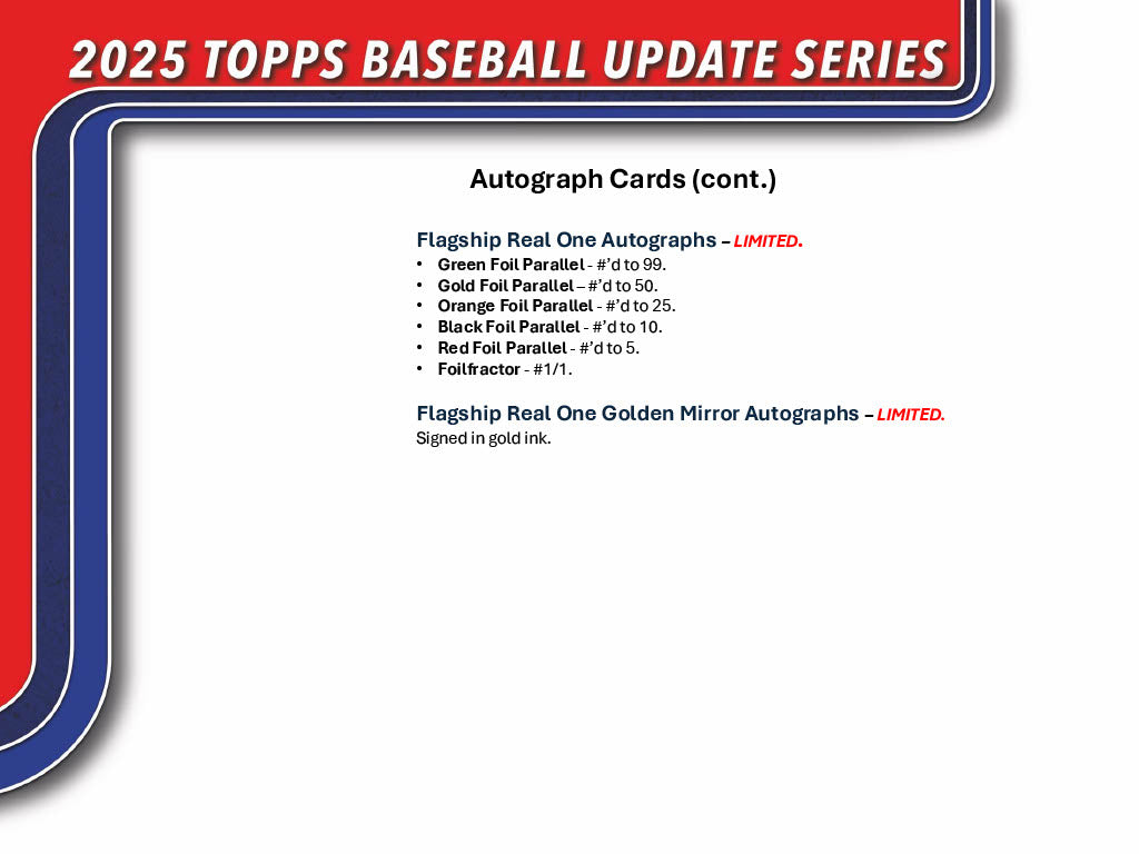 2025 Topps Update Series Hobby Jumbo 6-Box Case