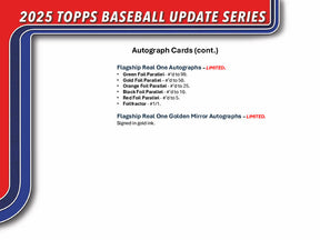 2025 Topps Update Series Hobby Jumbo 6-Box Case