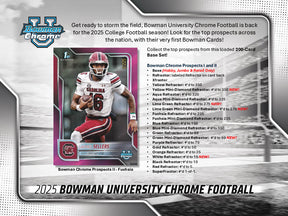 2025 Bowman University Chrome Football Hobby Jumbo Box