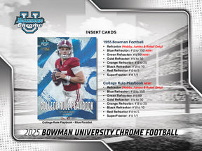 2025 Bowman University Chrome Football Hobby Jumbo Box