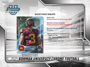 2025 Bowman University Chrome Football Hobby Jumbo Box