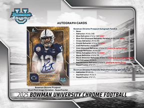 2025 Bowman University Chrome Football Hobby Jumbo Box