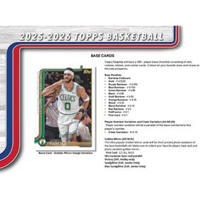 2025/26 Topps Flagship Basketball 7-Pack Blaster Box