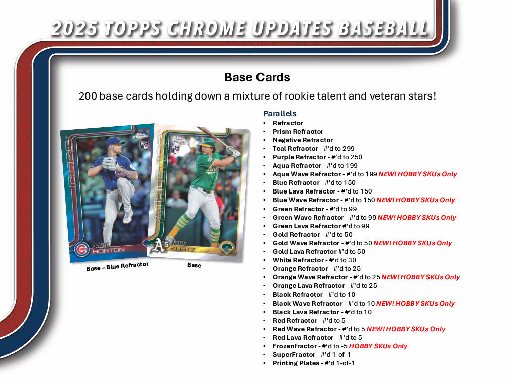 2025 Topps Chrome Update Series Baseball Hobby Jumbo 8-Box Case