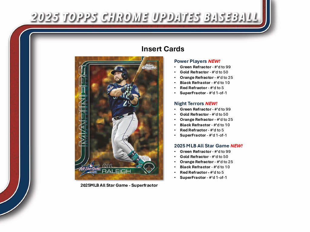 2025 Topps Chrome Update Series Baseball Hobby Jumbo 8-Box Case