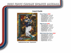 2025 Topps Chrome Update Series Baseball Hobby Jumbo 8-Box Case