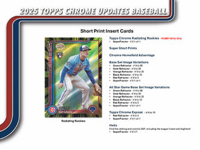 2025 Topps Chrome Update Series Baseball Hobby Jumbo 8-Box Case