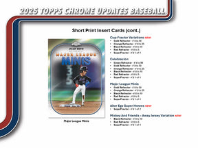 2025 Topps Chrome Update Series Baseball Hobby Jumbo 8-Box Case