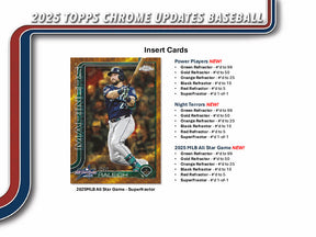 2025 Topps Chrome Update Series Baseball Hobby 12-Box Case