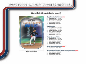 2025 Topps Chrome Update Series Baseball Hobby 12-Box Case