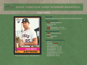 2025 Topps Heritage High Number Baseball Box