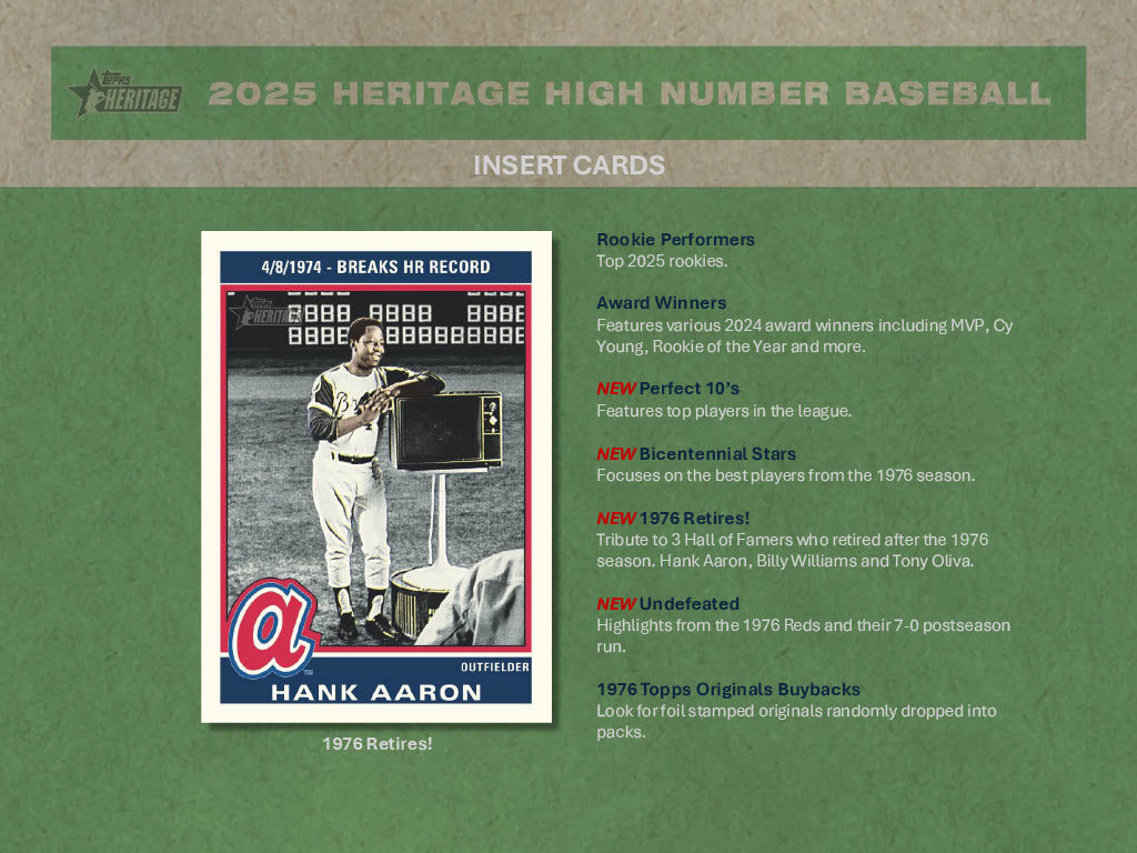 2025 Topps Heritage High Number Baseball Box