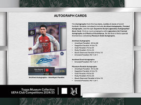 2024-25 Topps Museum Collection UEFA Club Competitions Soccer Hobby Box