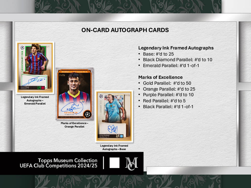 2024-25 Topps Museum Collection UEFA Club Competitions Soccer Hobby Box
