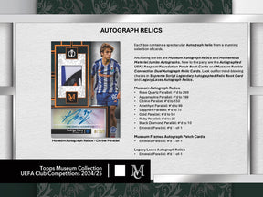 2024-25 Topps Museum Collection UEFA Club Competitions Soccer Hobby Box
