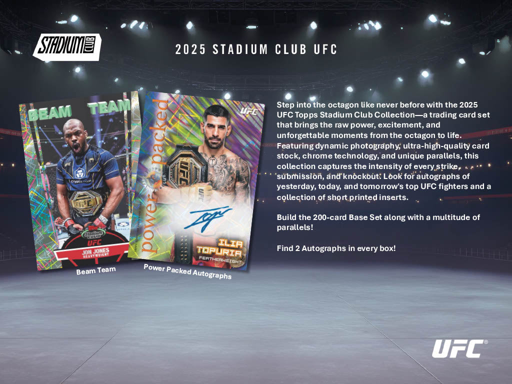 2025 Topps Stadium Club UFC Hobby Box