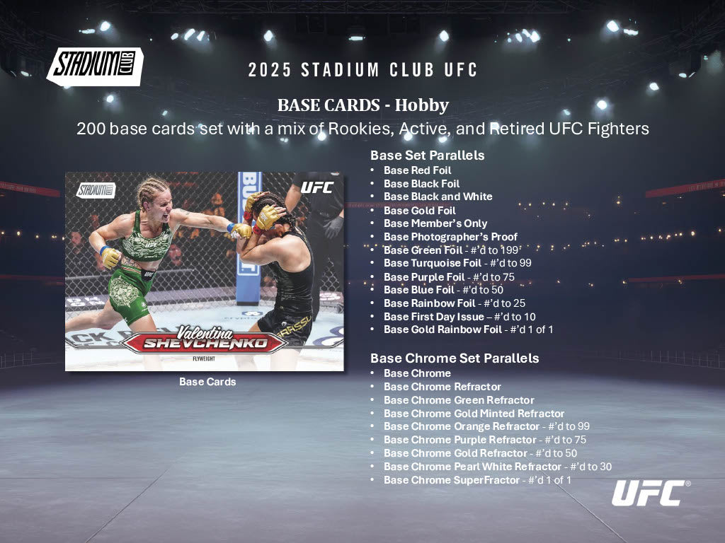 2025 Topps Stadium Club UFC Hobby Box
