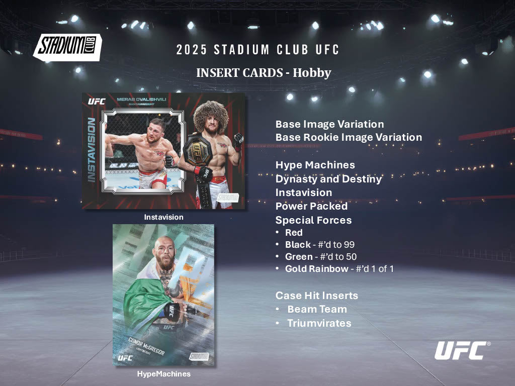 2025 Topps Stadium Club UFC Hobby Box