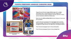 2026 Topps Chrome English Premier League EPL Soccer Hobby Box