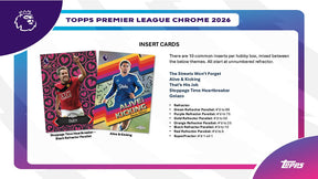 2026 Topps Chrome English Premier League EPL Soccer Hobby Box