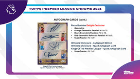 2026 Topps Chrome English Premier League EPL Soccer Hobby Box