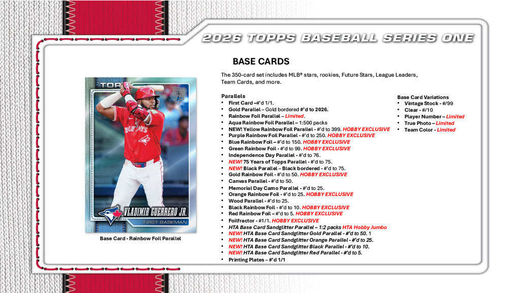 2026 Series 1 Baseball Blaster 40-Box Case
