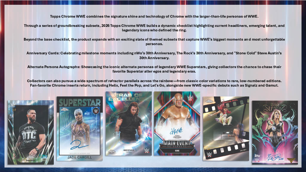 2026 Topps Chrome WWE Blaster 40-Box Case