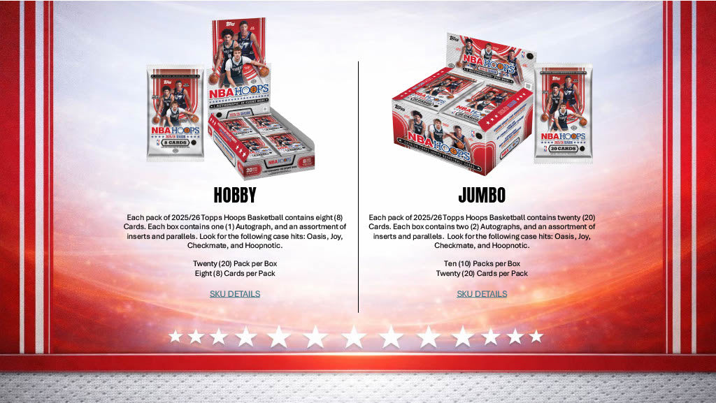 2025-26 Topps Hoops Basketball Jumbo Box