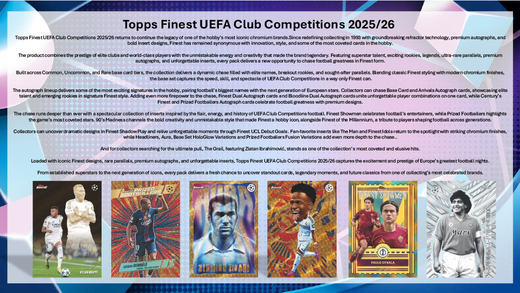 2025-26 Topps UEFA Champion's League Finest Hobby Box