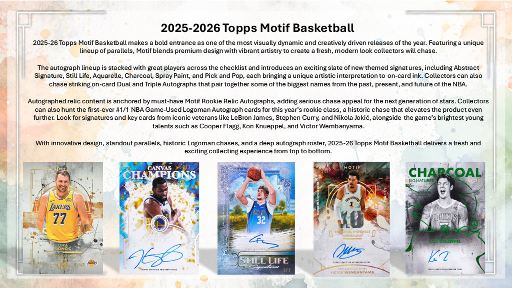 2025-26 Topps Motif Basketball Hobby 3-Box Case