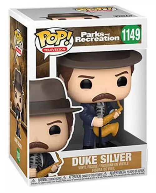 Duke Silver Funko Pop Parks & Rec 1149 W/ Protector