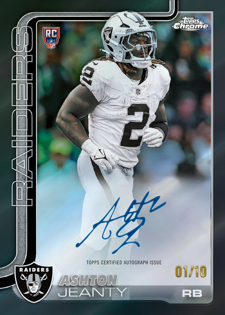 2025 Topps Chrome Football Hobby Box 12-Box Case