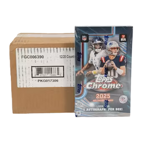2025 Topps Chrome Football Hobby Box 12-Box Case