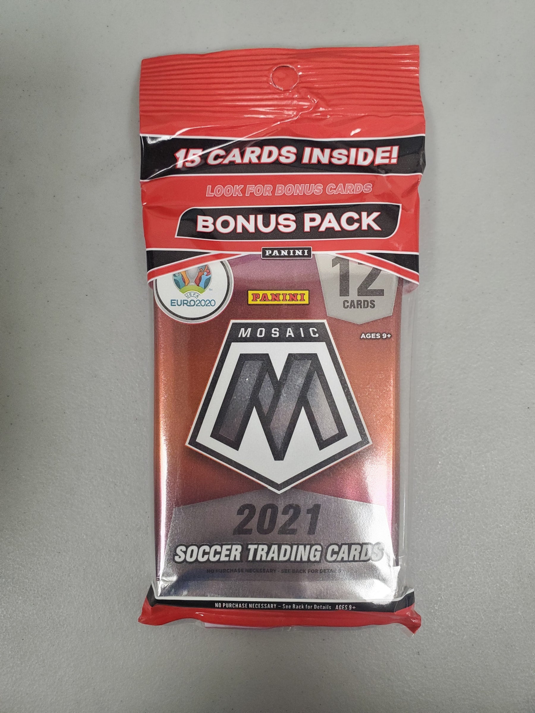 2020/21 Panini Mosaic UEFA Euro Soccer Cello Pack